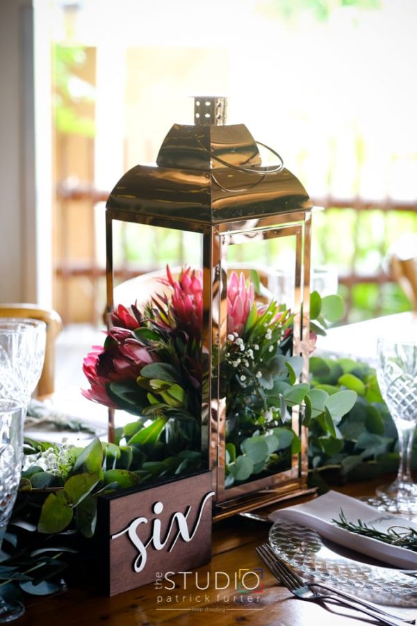 Wooden Block Table Numbers