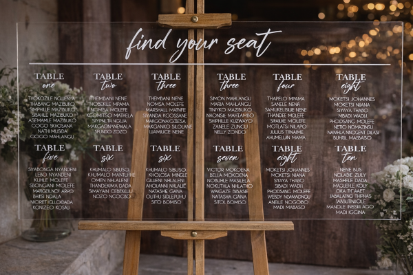Modern Acrylic Signage Set