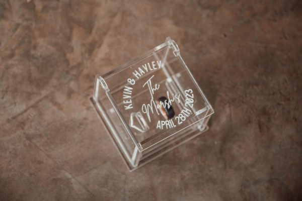 Personalised Acrylic Ring Box