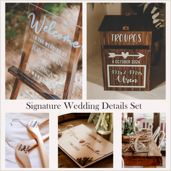Signature Wedding Signage Set