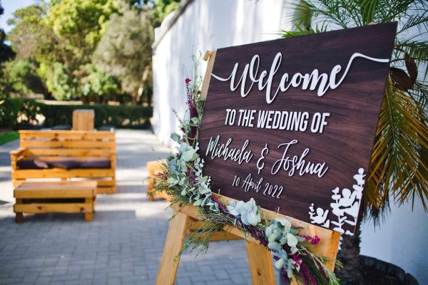 Wooden Welcome Sign