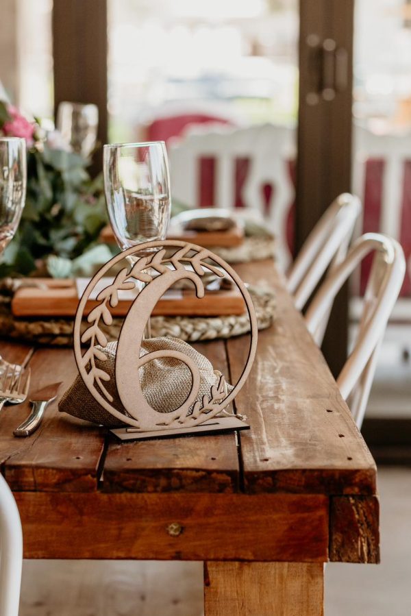 Statement Wooden Table Numbers