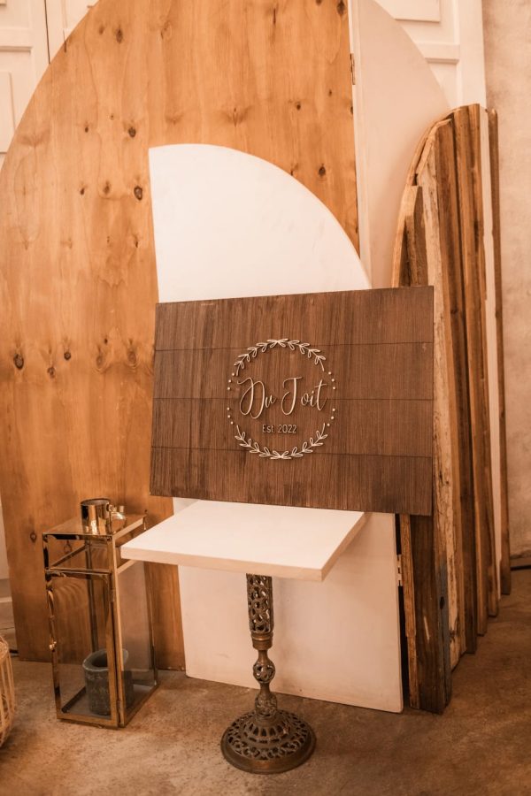 Wooden Guestbook Board