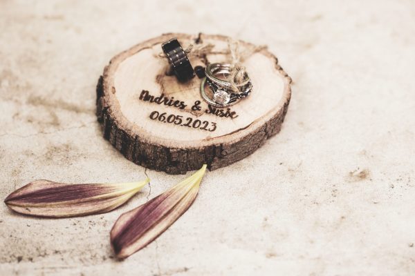 Wooden ring disc holder