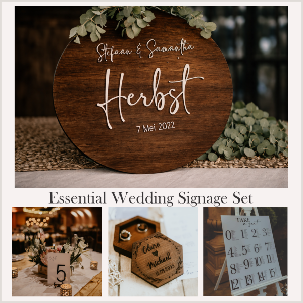 Essential Wedding Signage Set