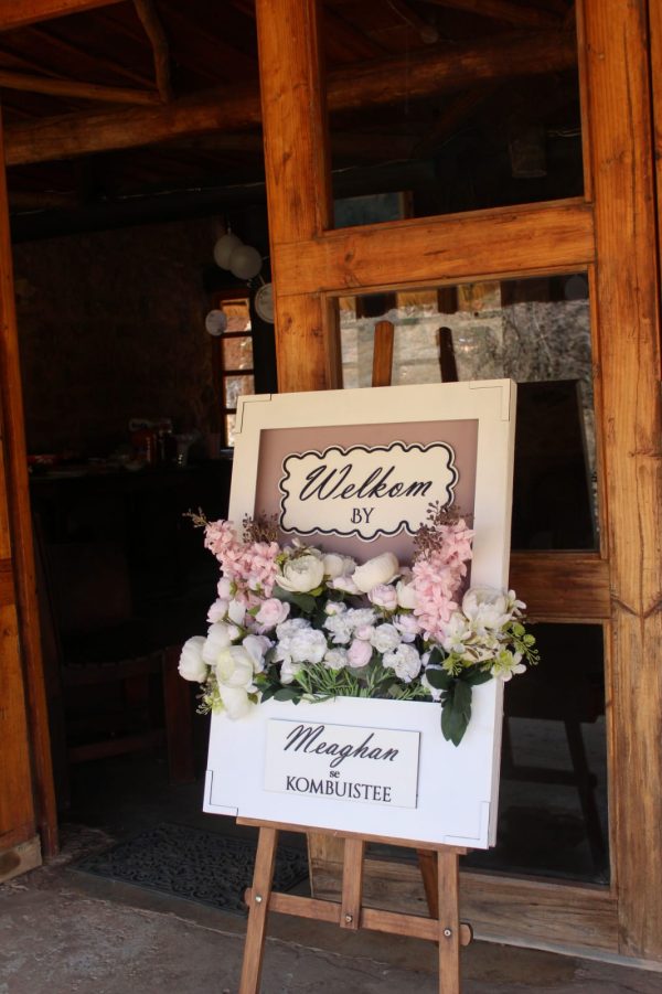 Flower box sign